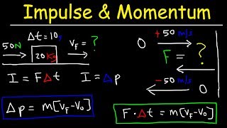 Impulse Momentum Theorem Physics Problems  Average Force amp Contact Time [upl. by Fonsie329]