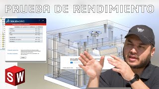 Prueba de rendimiento SolidWorks [upl. by Idnarb]