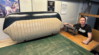 How To  Sewing a Tuck and Roll Seat Cover for my 47 Ford [upl. by Anyat]