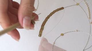 Luneville Embroidery Tutorial Beginner Module 1 Lesson 4 [upl. by Mccormick]