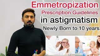 Prescription guidelines in astigmatism from newly born to 10 years  Emmetropization [upl. by Attelrac954]