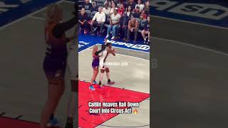 Caitlin Clark heaves ball down court wnba caitlinclark basketball [upl. by Pussej]