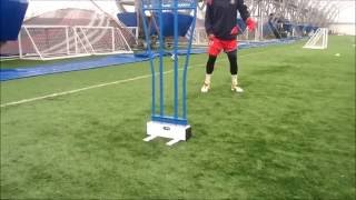 Football Skills Lesson Feint amp Wrongfoot to beat Defender [upl. by Knowlton]