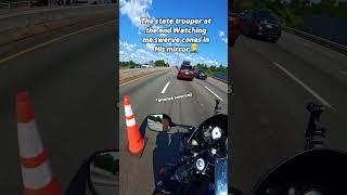 Swerving cones is to much fun yamahar6sound motorcycle r6sound yamahar6 biker sportbike [upl. by Katine]