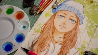 Dessin avec la peinture Connector de Faber Castell [upl. by Bilbe]