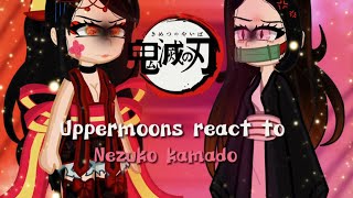 🌙👹Uppermoons react to Nezuko🌸♡Daki vs Nezukodemon tanjiro spoiler⚠️ [upl. by Whipple]