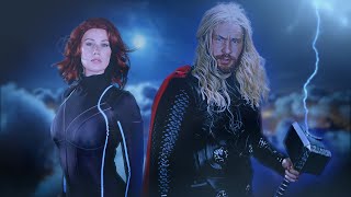 ASMR • THE AVENGERS with THOR and BLACK WIDOW • ASMR ROLE PLAY  collab starring FredsVoiceASMR [upl. by Chang]