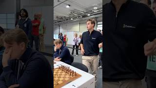 magnuscarlsen arrived 10 minutes later for R3 of the chessolympiad⌛️ chess chessgame fide [upl. by Chong]