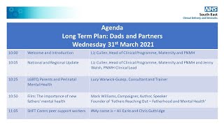 Webinar 17 Perinatal Mental Health Services NHS Long Term Plan Dads and Partners [upl. by Also84]