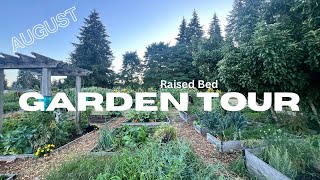 August Raised Bed Garden Tour [upl. by Jerri310]