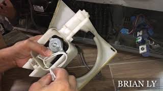 How to Replace the Condenser Fan Motor on a LG Refrigerator  LG LSC26905TT  what should not do [upl. by Descombes606]