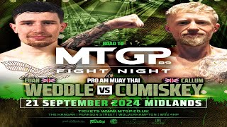 Euan Weddell vs Callum Cuminskey  Road to MTGP Fight Night 89  21092024  Wolverhampton [upl. by Assinna]