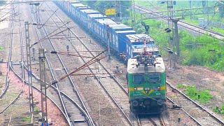 Empty Train Changing Tracks  Train from Loop Line to Main Line  BLC Wagons Train  Indian Railways [upl. by Mathilde]