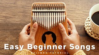 5 Easy Beginner Kalimba Songs Tutorial [upl. by Akimehs54]