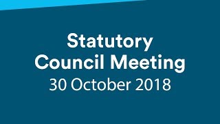 Statutory Meeting 30th October 2018 [upl. by Perlman88]