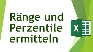 Ränge und Perzentile in Excel ermitteln [upl. by Hgielrebmik]