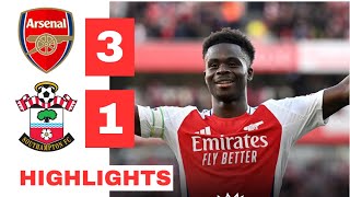 Arsenal vs Southampton HIGHLIGHTS 31  Havertz Martinelli amp Saka goal vs Southampton [upl. by Dlorad564]