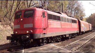 Oldtimer DB Cargo 151 0643 With Short Mixed Freight Train 🚂 [upl. by Olenka]