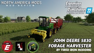 John Deere 5830 Chopper from Tired Iron Modding  North America Mod Review [upl. by Woo]