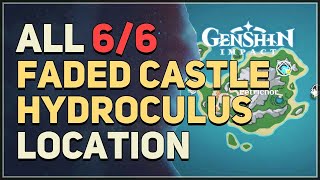 All Faded Castle Hydroculus Locations Genshin Impact [upl. by Atalanta]