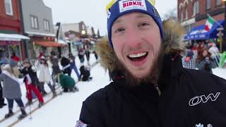 Snowmobiling through the North Woods at the American Birkebeiner [upl. by Kenelm468]