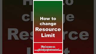 🔴 How to Change Resource Limit in Primavera P6 [upl. by Clay]