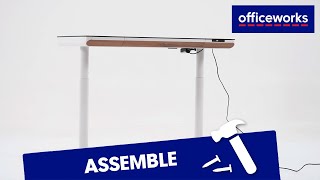 Stilford Helsinki Electric Sit Stand Desk Assembly Instructions [upl. by Eed]