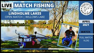 LIVE MATCH FISHING Lindholme Lakes  Open Match  Willows Lake  BagUpTV  April 2021 [upl. by Corson]