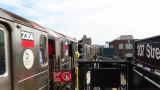 NYC Subway Bronx bound R62A 1 Train leaving 207 St [upl. by Esilram]