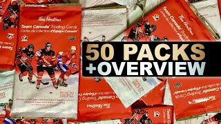 ANOTHER PROMO  202122 Upper Deck Tim Hortons Team Canada Hockey Trading Cards  50 Pack Break [upl. by Crotty]