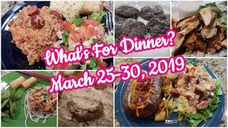 Whats For Dinner March 2530 2019  Cooking for Two  Easy Meal Ideas [upl. by Hyps]