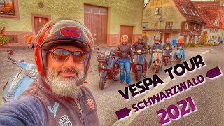 Schwarzwald Vespa GTS Tour August 2021  rusty helmets on tour [upl. by Tartan158]