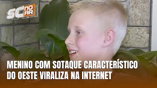 O sotaque do Oeste Catarinense conquista a internet com menino de Palmitos [upl. by Aneles741]