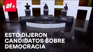 Tercer Debate Presidencial Así hablaron candidatos de democracia pluralismo y división de poderes [upl. by Dante610]