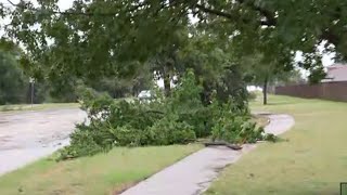 UPDATE Taking a look at damage from severe weather in Forney Texas [upl. by Edith]