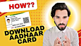 Aadhar card download kaise Kare  Mobile se Aadhar card download kaise kare Aadhar Card Download [upl. by Devonne]