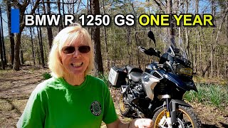 1 YEAR REVIEW OF BMW R 1250 GS Standard  LikesDislikesCost of Ownership [upl. by Kerstin]