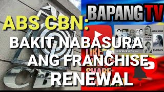 ABS CBN BAKIT BA BINASURA NG KOMITE NG KAMARA PARA SA FRANCHISE RENEWAL BAPANGTV ABSCBN RENEWAL [upl. by Halimak]