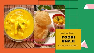 South Indian Poori Bhaji  Indian Breakfast  पूरी मसाला  how to make poori masala  womaniyahub [upl. by Atsyrk]