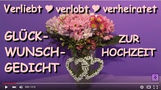 FG144 👰🏻🤵🏻 Gedicht  Herzlichen Glückwunsch zur Hochzeit  Vermählung 💜💜 AKTUELL 💜💜 Hochzeitsgedicht [upl. by Firman469]