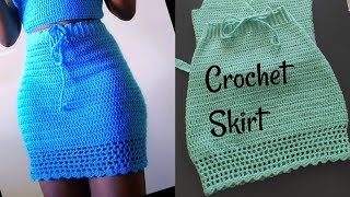 How to crochet a very simple skirt for beginners [upl. by Proudman]