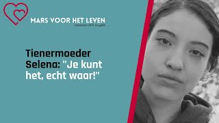 Tienermoeder Selena quotJe kunt het echt waarquot  Mars voor het Leven 2021 terugblik [upl. by Han436]