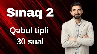 Fizikadan mövzu sınağı 2 İlk altı mövzunu əhatə edən qəbul tipli 30 sual Fizikadan sınaqlar [upl. by Niad]