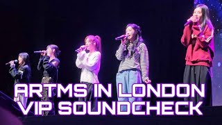 VIP SOUNDCHECK ARTMS In LONDON MOONSHOT TOUR FRONT ROW 231024 [upl. by Kaja372]