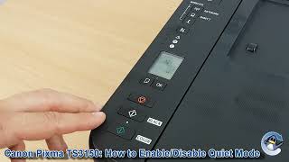 Canon Pixma TS3150 How to Turn quotQuiet Modequot On or Off [upl. by Oninrutas]