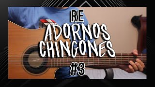 Adornos Chingones 3  Re  Tutorial TABS  Guitarra [upl. by Ramedlab]