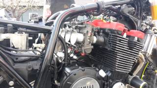 Yamaha XJR with yoshimura TMRMJN40 first start [upl. by Friedrich576]