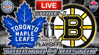 Toronto Maple Leafs vs Boston Bruins Game 1 LIVE Stream Game Audio  NHL Playoffs Streamcast amp Chat [upl. by Neomah358]