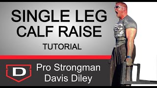 Standing Single Leg Calf Raise A Simple Tutorial [upl. by Spooner]