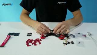 FLYPRO FPV racing drone XJaguar assembly video [upl. by Aneelad]